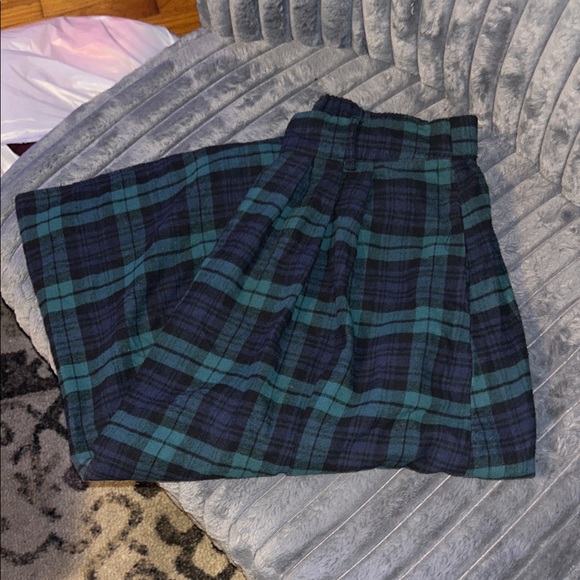 Shiny By Nature Dresses & Skirts - Plaid Blue and Green Women's Skirt